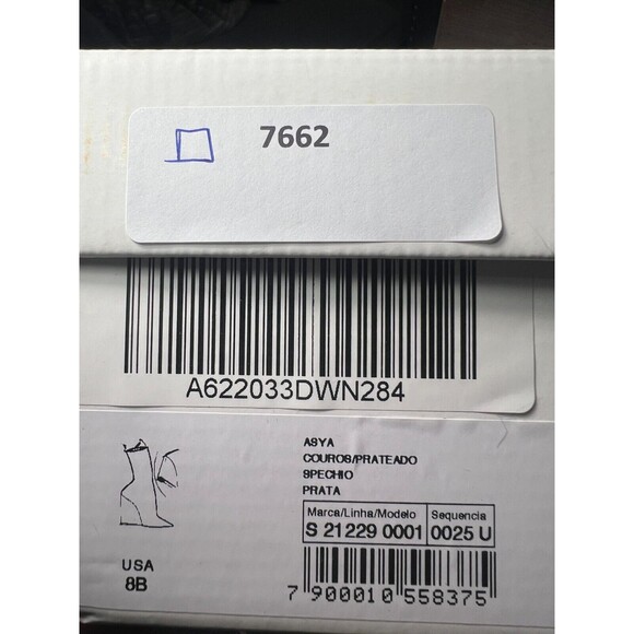 SCHUTZ Metallic Silver Heeled Boots - Picture 9 of 9